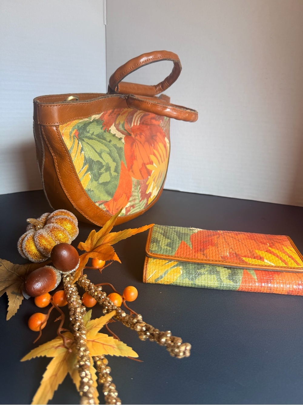 Patricia Nash Multicolor Floral Shoulder Bag Set
